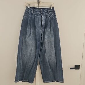 Tibi Dark Blue Flare Jeans